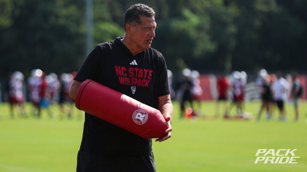 nc state oc robert anae discusses grayson mccall new playmakers start of fall camp and more