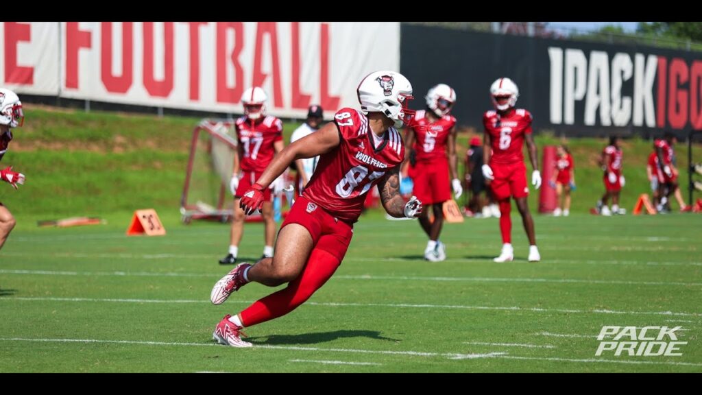 nc state te dante daniels discusses the game vs niu and his recent engagement