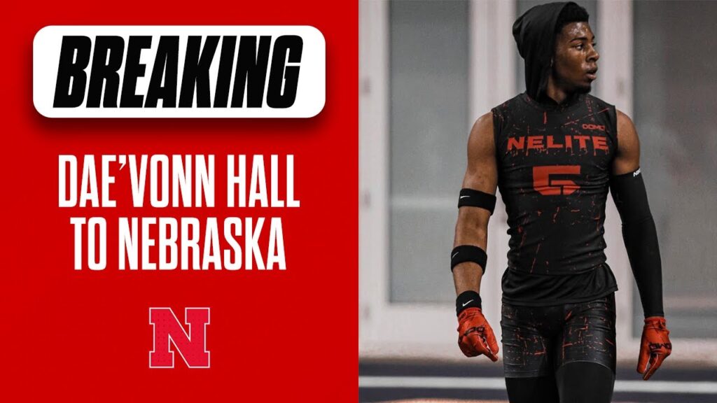 nebraska football lands commitment from bellevue west wr daevonn hall i nebraska huskers i gbr