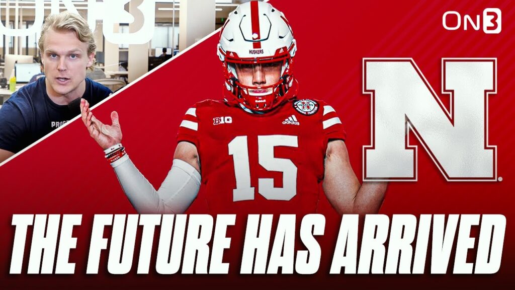 nebraska qb dylan raiola balls out in spring game will freshman be qb1 for cornhuskers matt rhule