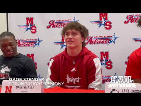 nebraska recruiting ath gage stenger signs with huskers