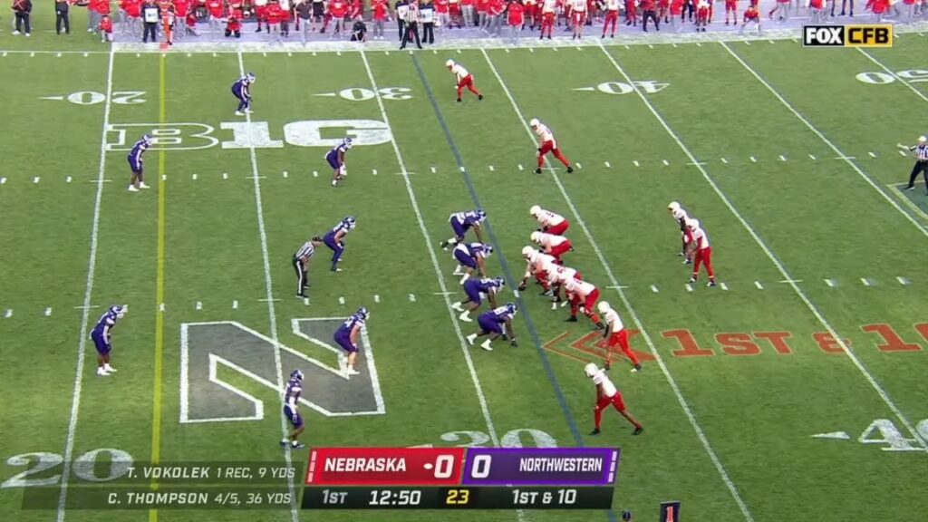 nebraska wr isaiah garcia castaneda 32 yard td vs northwestern 2022 college football