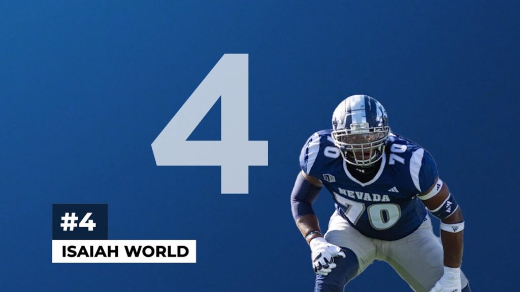 nevada football 25 player countdown 4 offensive tackle isaiah world