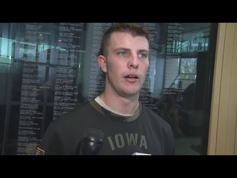 new iowa punter rhys dakin speaks to the media for the first time