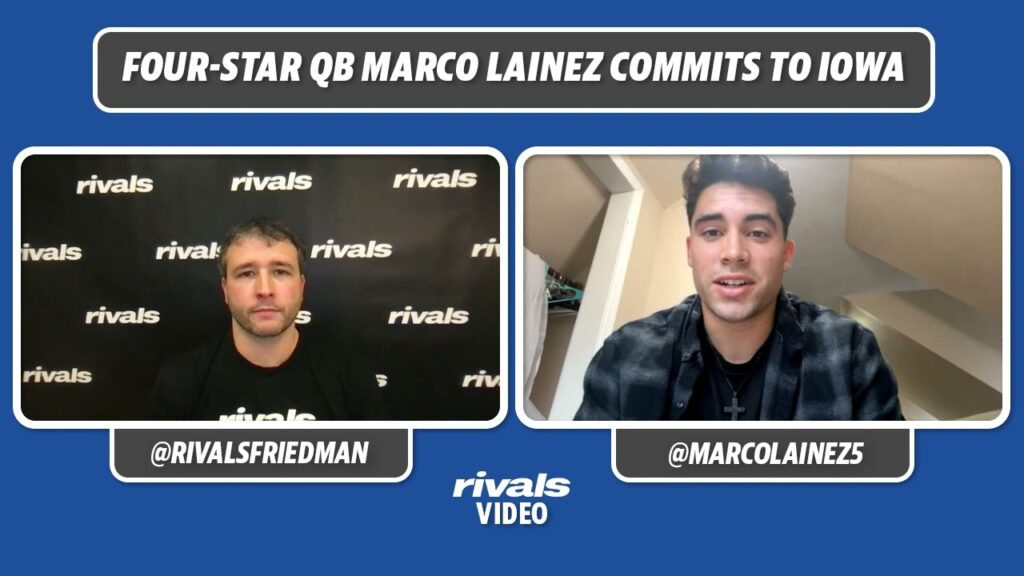 new iowa qb commit marco lainez breaks down his commitment