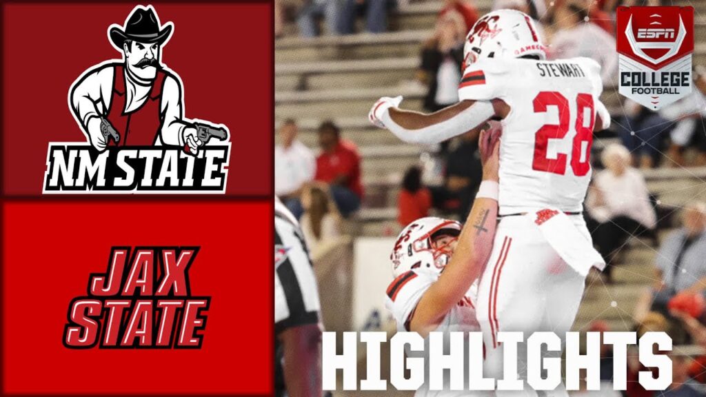 new mexico state aggies vs jacksonville state gamecocks full game highlights espn cfb 1