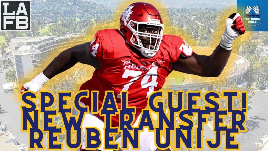 new ucla football transfer ot reuben unije joins the bruin bible