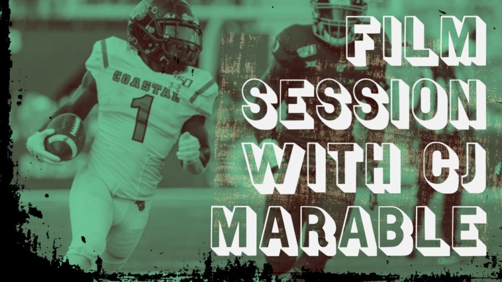 nfl draft profile film room session with c j marable rb coastal carolina