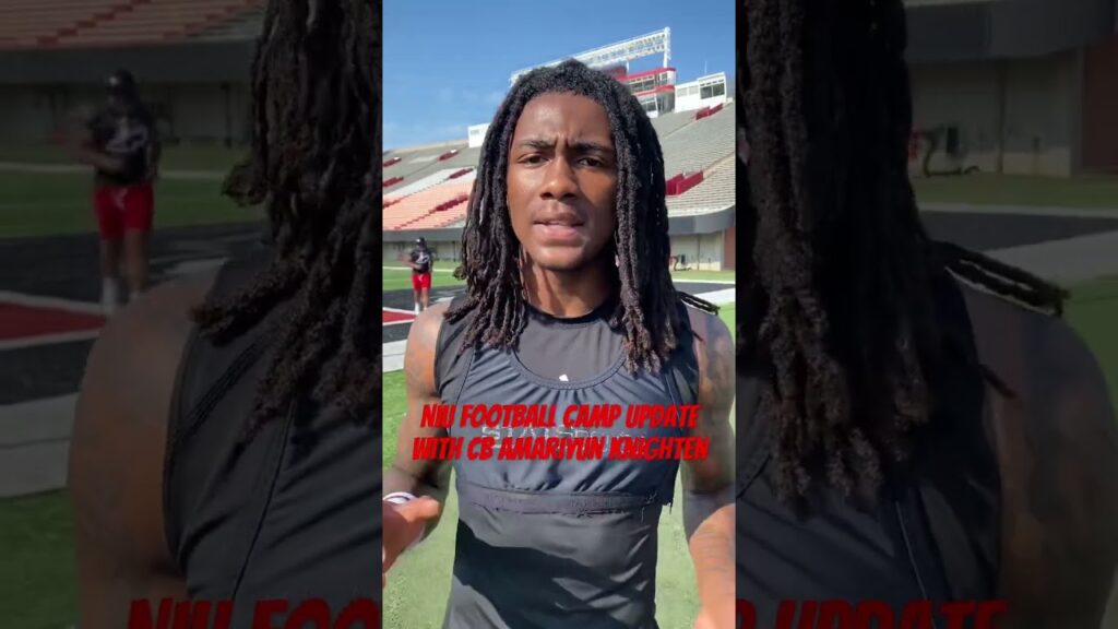 niu football camp update with cornerback amariyun knighten