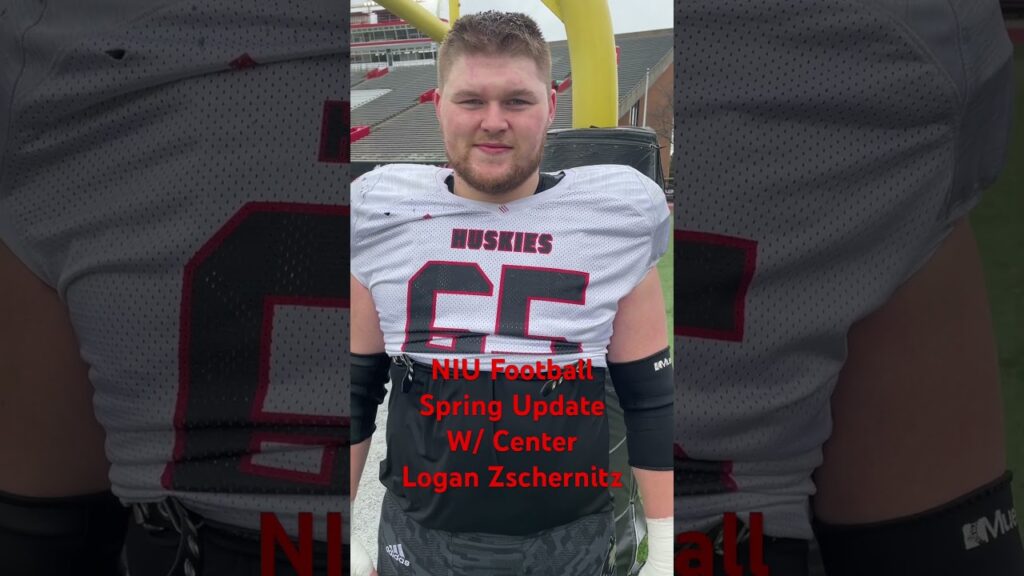 niu football spring update with center logan zschernitz