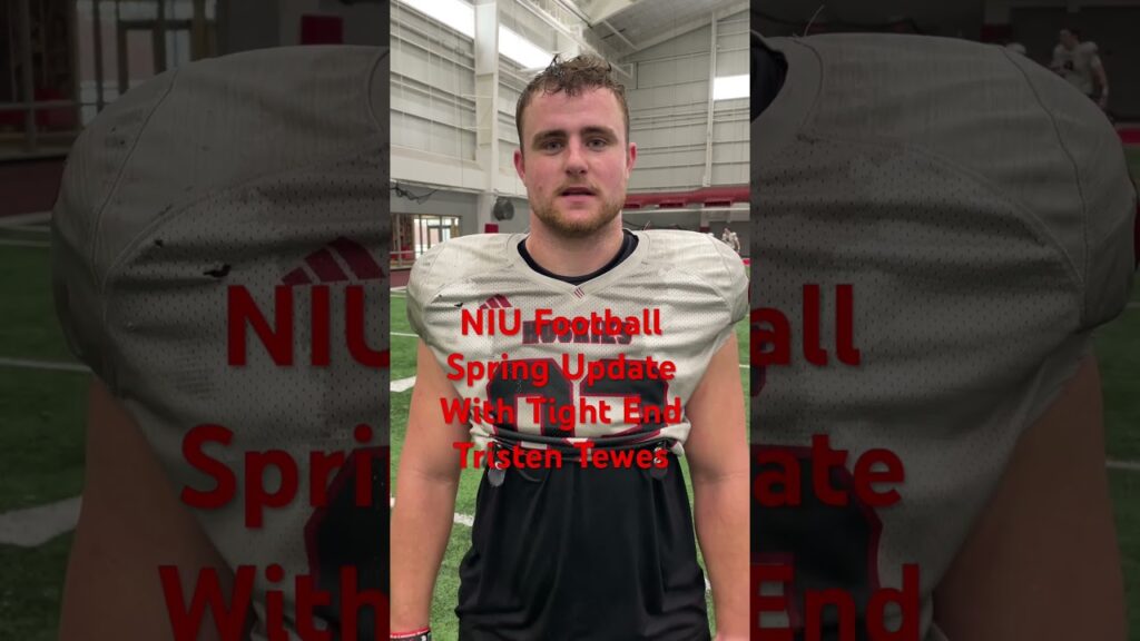 niu football spring update with tight end tristen tewes named to the hampshire honor society