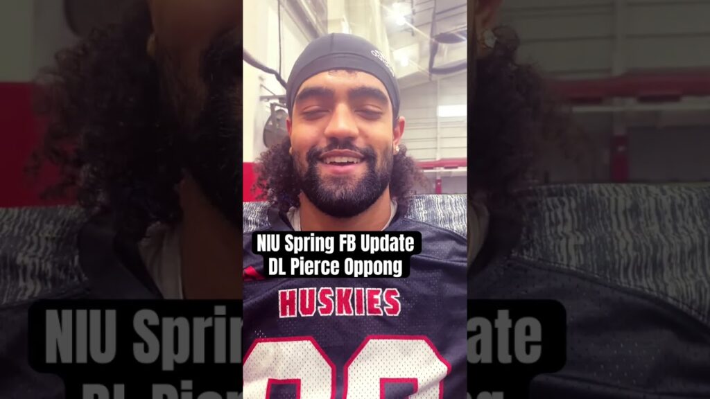 niu footballs pierce oppong on returning and the defensive line progress this spring thehardway