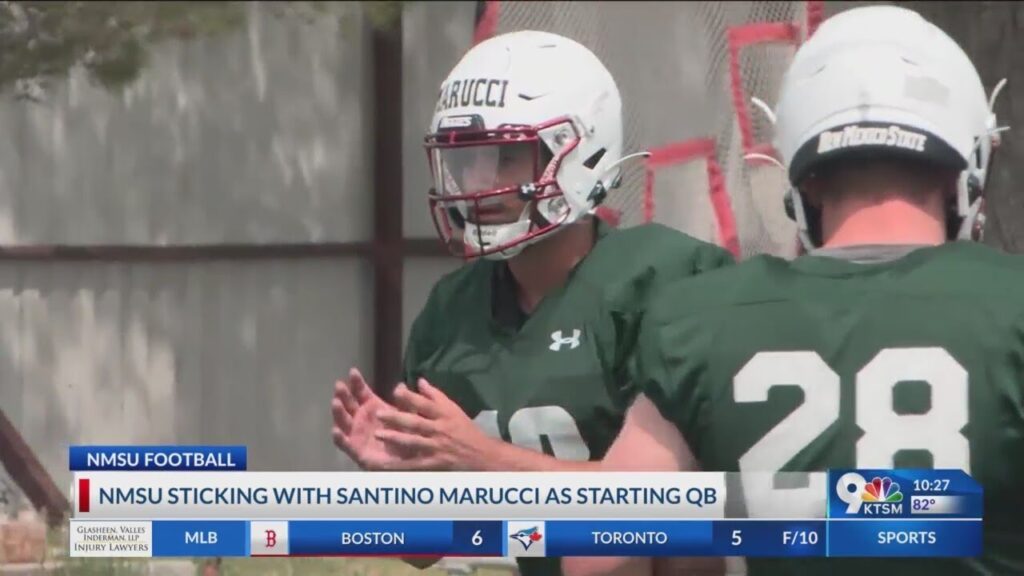 nmsu sticking with santino marucci at qb for game against new mexico