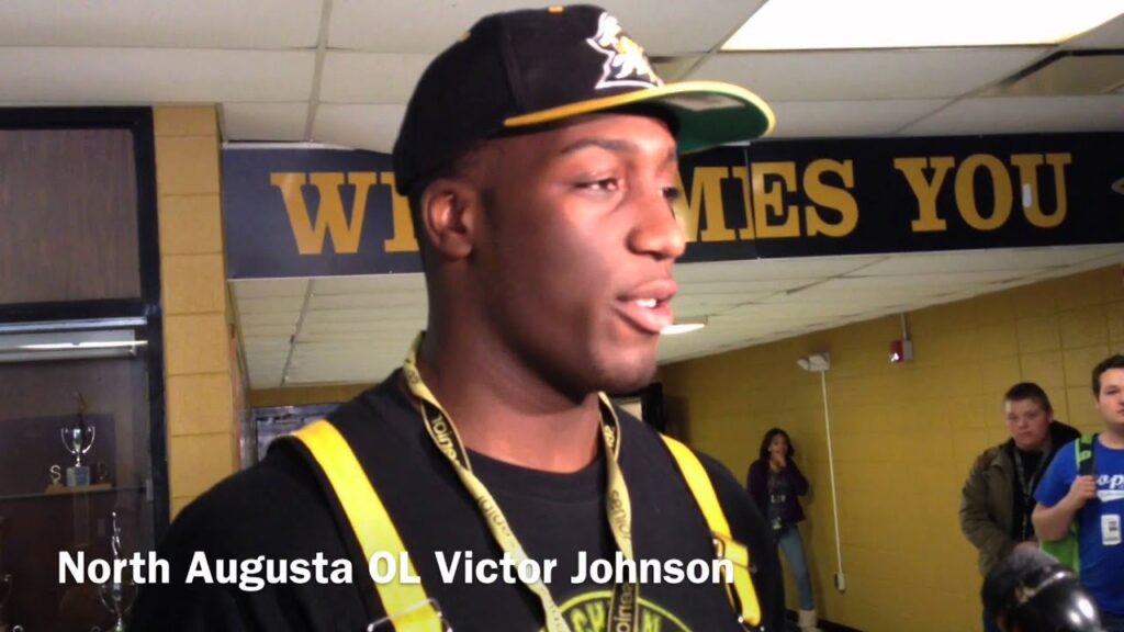 north augusta ol victor johnson talks about signing with appalachian state