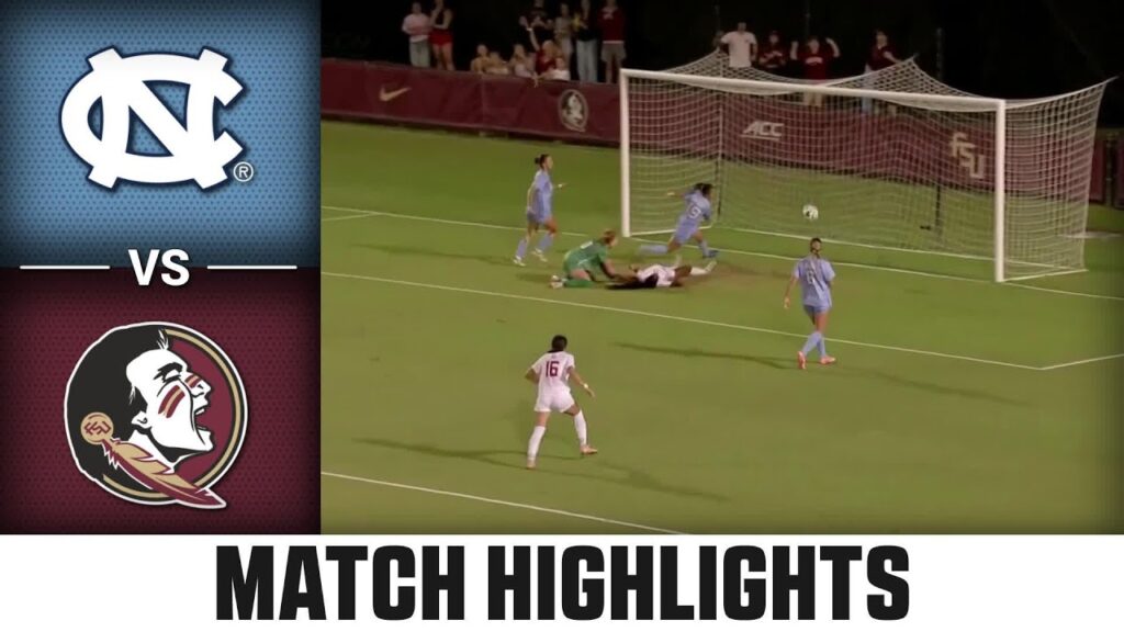 north carolina vs florida state match highlights 2024 acc womens soccer