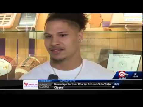 northtown football player cj price on kmbc commits to k state