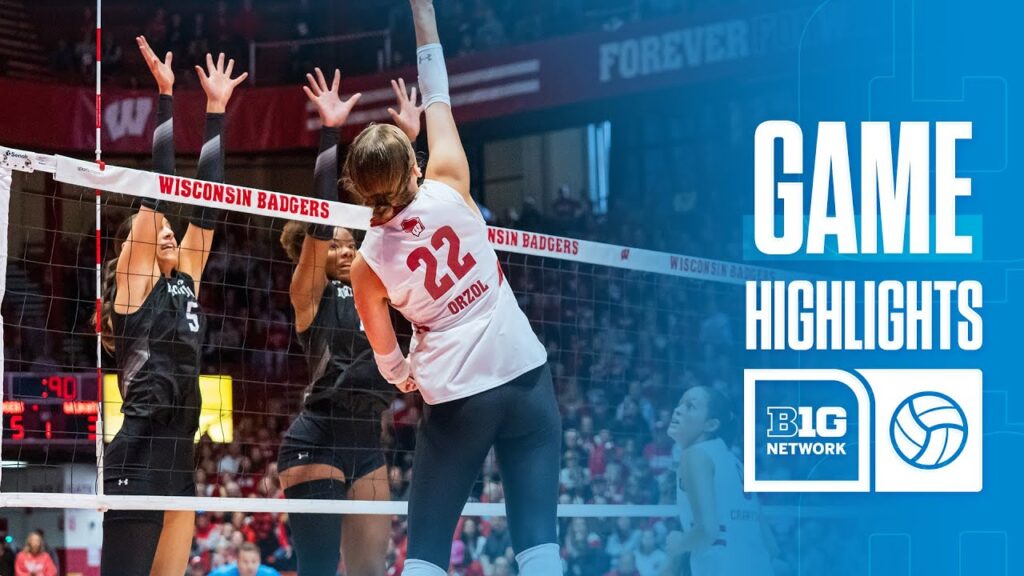 northwestern at wisconsin highlights big ten volleyball 10 13 2024