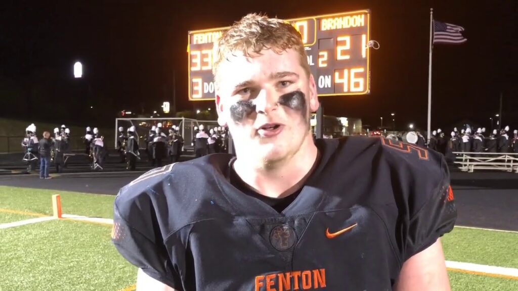 northwestern recruit josh thompson on fentons ninth league football title in 10 years