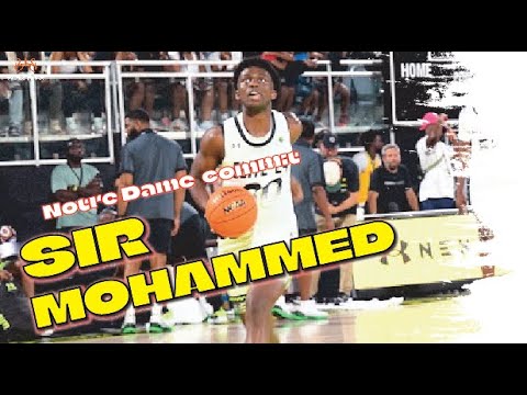 notre dame commit sir mohammed putting up a show