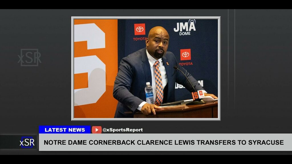 notre dame cornerback clarence lewis transfers to syracuse