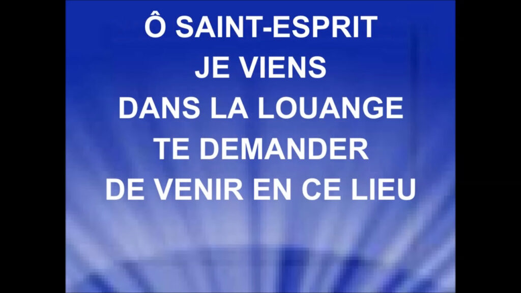 o saint esprit francine picard