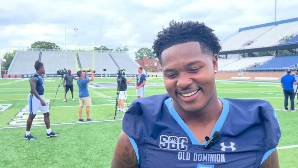 odu football media day 2024 lb ej green