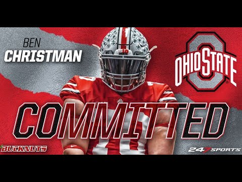 ohio state buckeyes offensive tackle commit ben christman