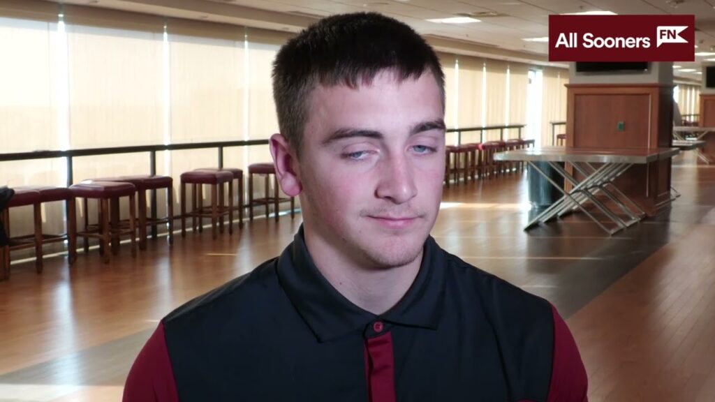 oklahoma football k liam evans spring media day