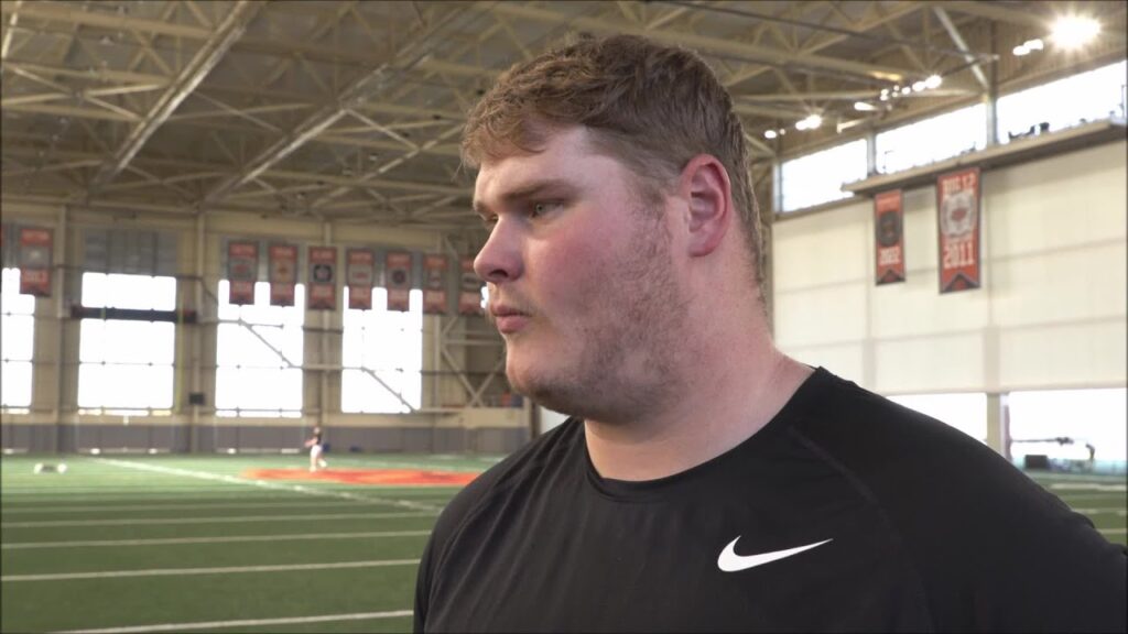 oklahoma state ol cole birmingham on qb alan bowmans return position groups experience and 1