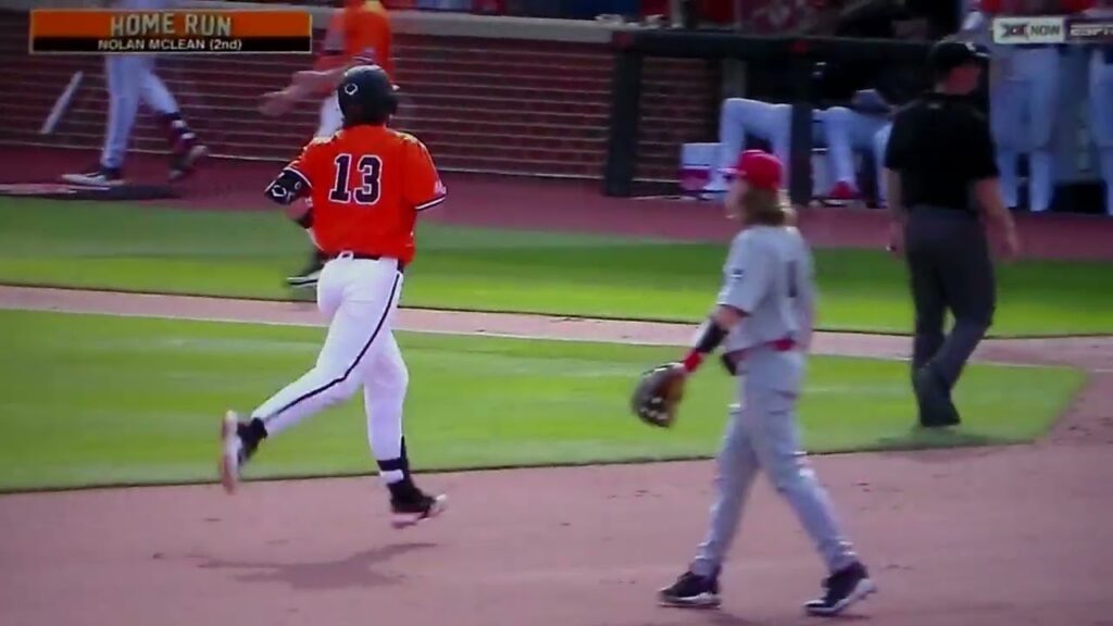 oklahoma states nolan mclean hits home run vs austin peay