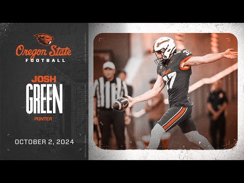 oregon state football interview josh green 10 2 24