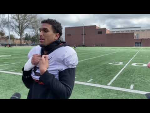 oregon state spring camp 2023 makiya tongue