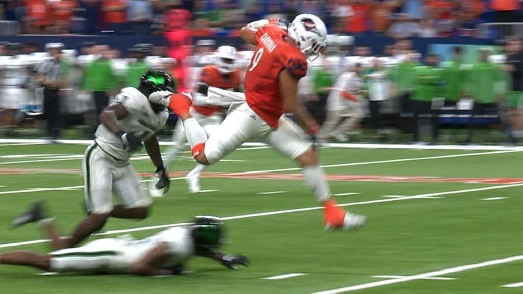 oscar cardenas one handed catch helps utsa rally past unt