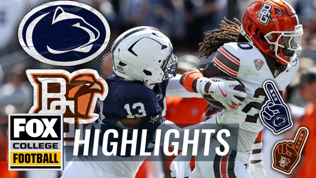 penn state nittany lions vs bowling green falcons highlights fox college football