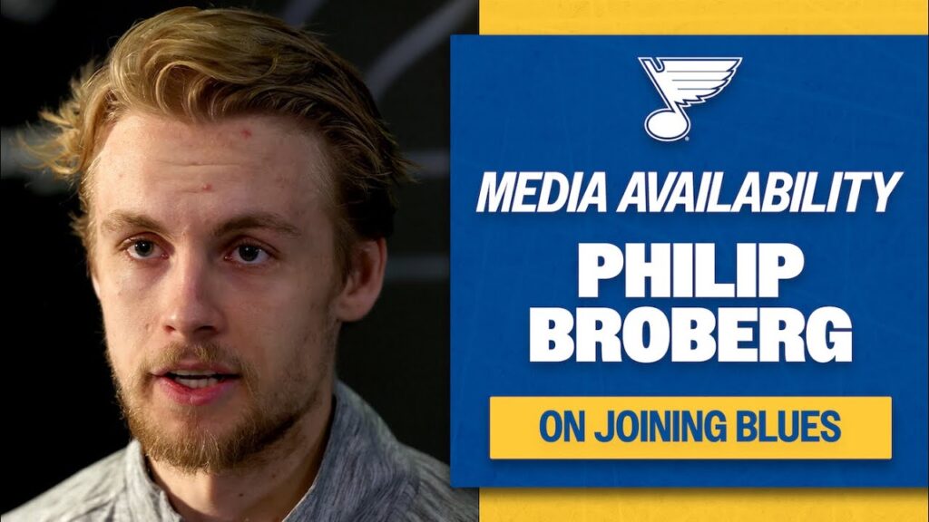 philip broberg on joining the st louis blues