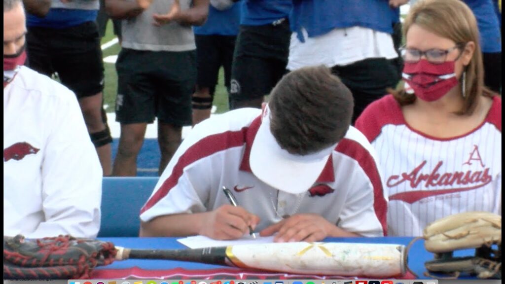 pitcher austin ledbetter reacts to signing with razorbacks