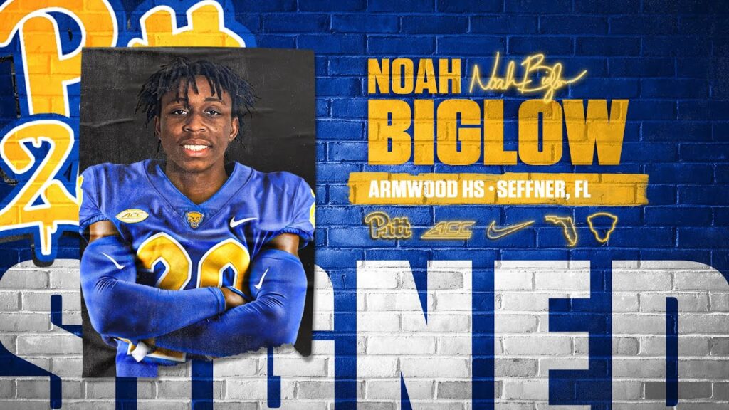 pitt football 2021 early nli noah biglow