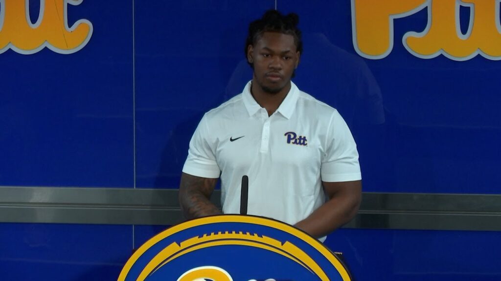 pitt football newcomer press conference david ojiegbe