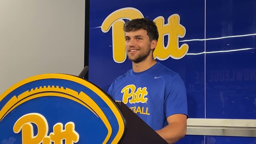 pitt punter holder cam guess supports ben sauls in final season