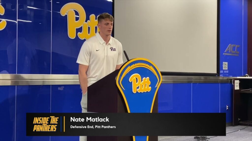 pitt transfer de nate matlack leaves home state to join panthers