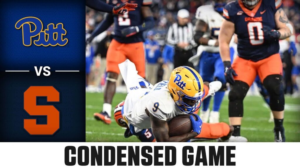 pitt vs syracuse condensed game 2023 acc football