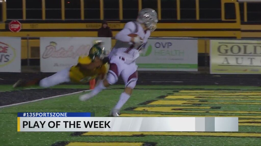 play of the week huntingtons donovan garrett endzone tackle