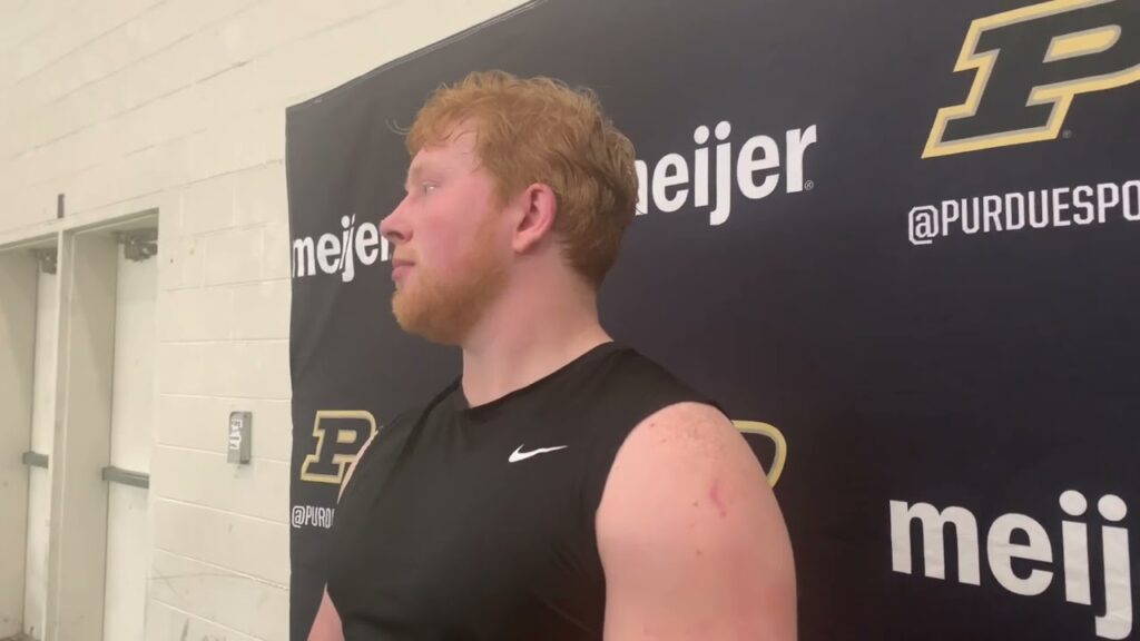 purdue ben furtney following april 20th spring practice