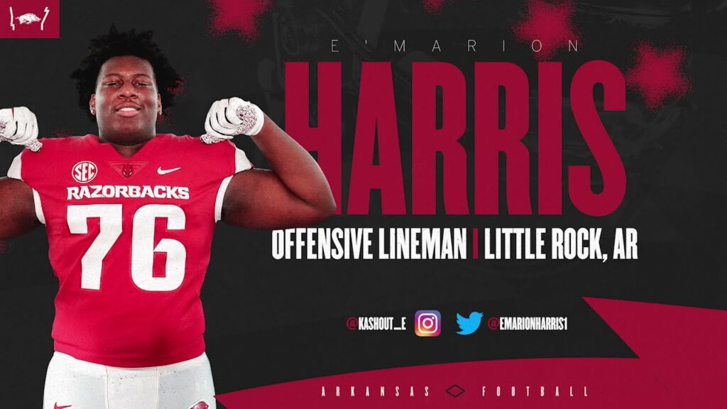 razorback football emarion harris highlights