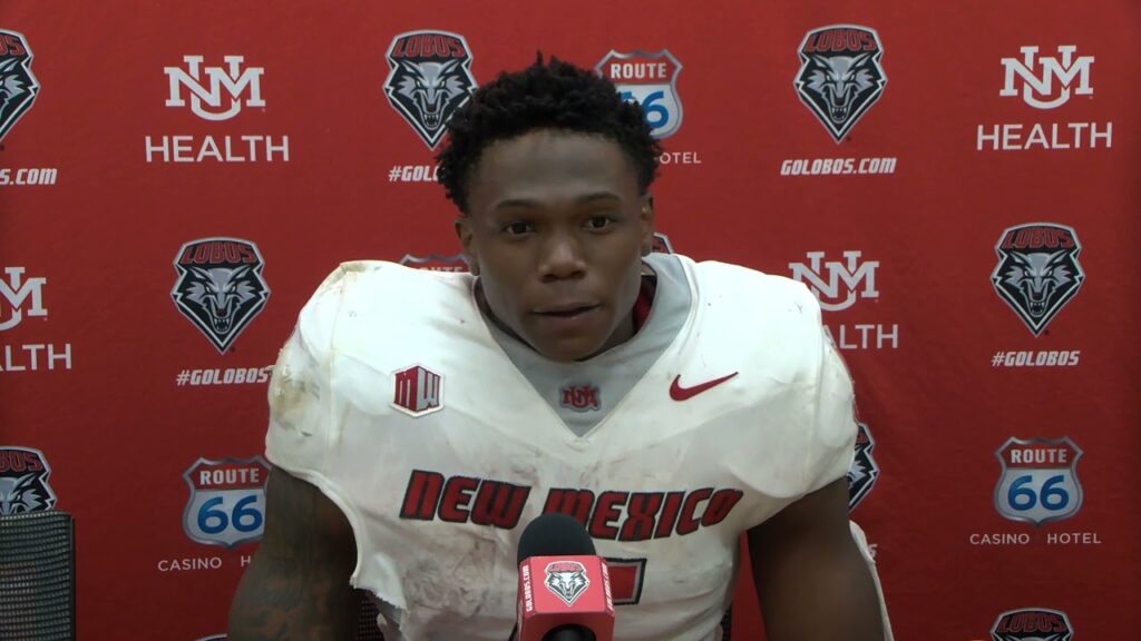 rb jacory croskey merritt post game at fresno state 11 18 23