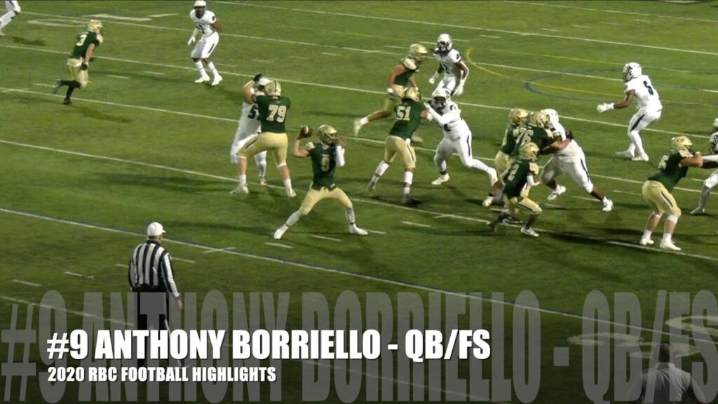 rbc qb anthony borriello 2020 football highlights