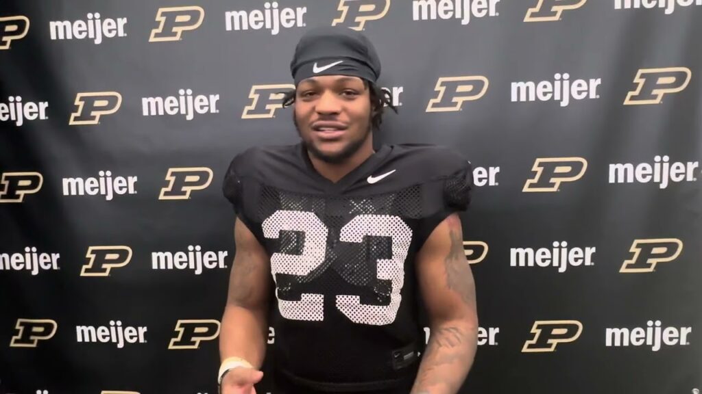 reggie love iii talks second week of purdue spring practice