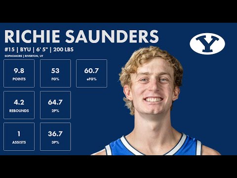 richie saunders byu 2023 24 transfer portal highlights