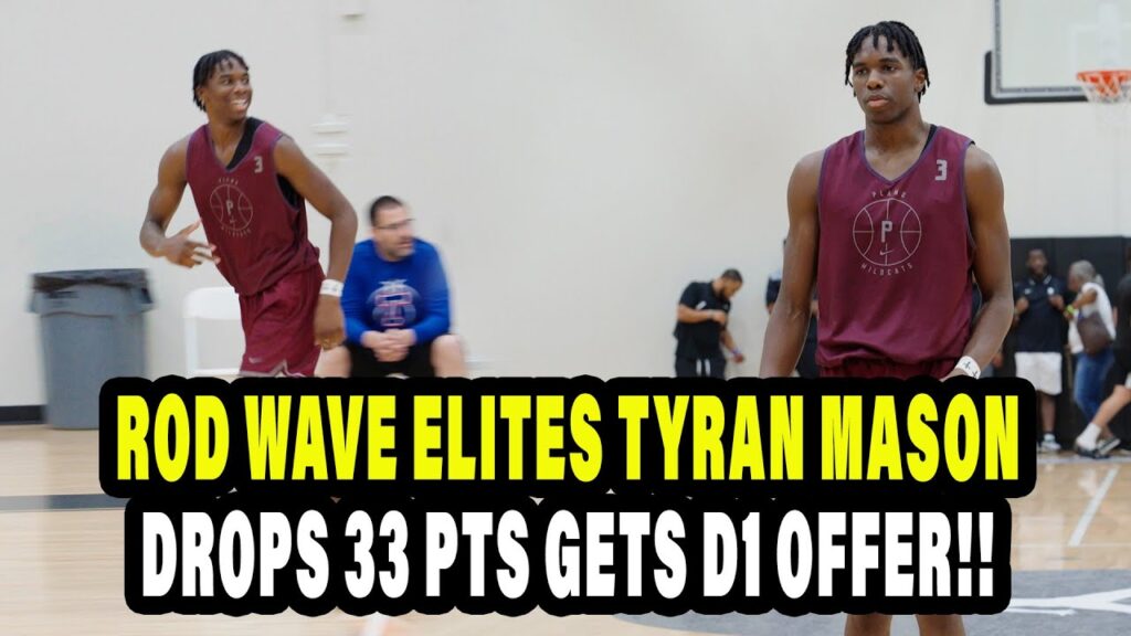 rod wave elites tyran mason drops 33 points for plano senior high picks up d1 offer