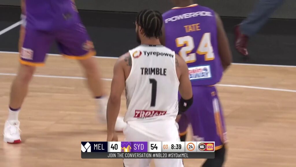 romelo trimble with 19 points vs sydney kings